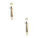 PACK Durable Polished Brass Slide Action Flushbolts 102x16mm Stylish Interiors (1)