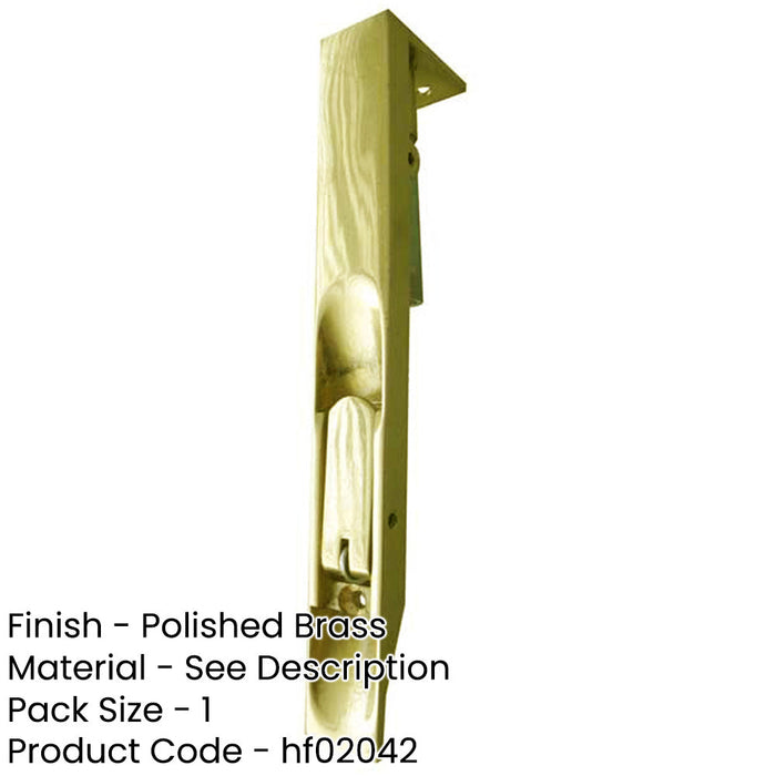 Premium Brass Lever Action Flushbolts 200x19mm Enhanced Security-1