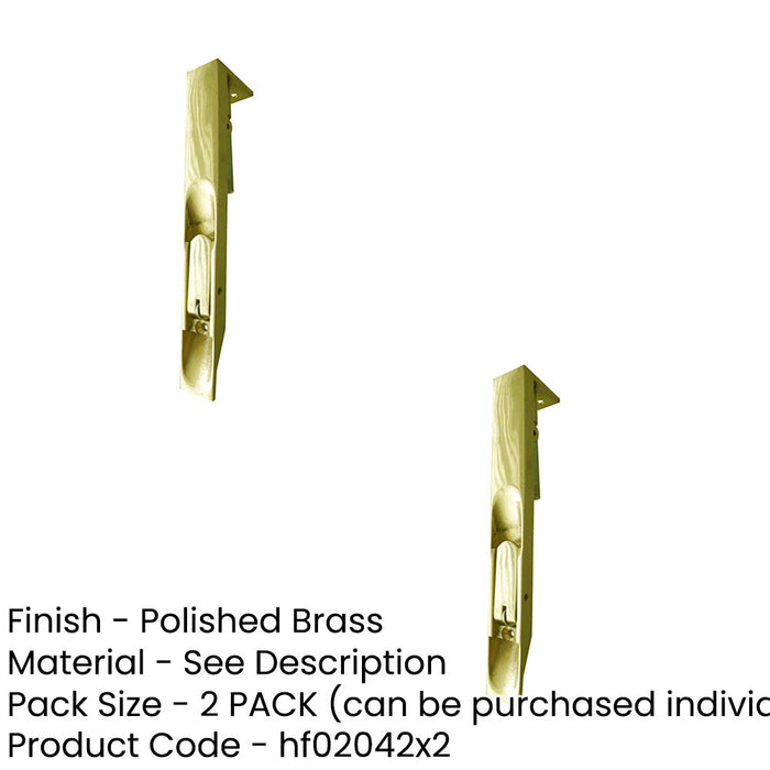 PACK Premium Brass Lever Action Flushbolts 200x19mm Enhanced Security (1)-1