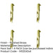 PACK Premium Brass Lever Action Flushbolts 200x19mm Enhanced Security-1