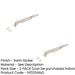 PACK Durable Satin Nickel Brass Lever Action Flushbolts 200x20mm (1)-1