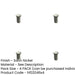 PACK Durable Brass Dust Proof Spring Floor Bolt Socket 25x40mm Satin Nickel Finish-1