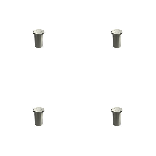 PACK Durable Brass Dust Proof Spring Floor Bolt Socket 25x40mm Satin Nickel Finish