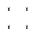 PACK Durable Brass Dust Proof Spring Floor Bolt Socket 25x40mm Satin Nickel Finish