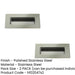 PACK Premium Polished Stainless Steel Flush Pulls 100x50mm Modern Doors Recessed Door Handle (1)-1