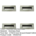 PACK Premium Polished Stainless Steel Flush Pulls 100x50mm Modern Doors Recessed Door Handle-1