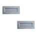 PACK Premium Satin Stainless Steel Flush Pulls 100x50mm Modern Doors Recessed Door Handle (1)