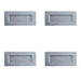 PACK Premium Satin Stainless Steel Flush Pulls 100x50mm Modern Doors Recessed Door Handle