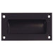 Elegant 89mm Black Flush Pulls Sliding Doors Drawers Recessed Door Handle