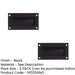 PACK Elegant 89mm Black Flush Pulls Sliding Doors Drawers Recessed Door Handle (1)-1