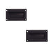 PACK Elegant 89mm Black Flush Pulls Sliding Doors Drawers Recessed Door Handle (1)