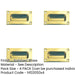 PACK Elegant 89mm Polished Brass Flush Pulls Sliding Doors Drawers Recessed Door Handle-1