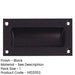 Stylish 102mm Black Flush Pulls Doors Drawers Recessed Door Handle-1