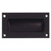 Stylish 102mm Black Flush Pulls Doors Drawers Recessed Door Handle