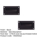 PACK Stylish 102mm Black Flush Pulls Doors Drawers Recessed Door Handle (1)-1