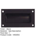 Elegant 75mm Black Flush Pulls Cabinets Furniture Recessed Door Handle-1