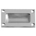 102mm Satin Chrome Flush Pulls Sliding Doors Drawers Recessed Door Handle