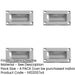 PACK 102mm Satin Chrome Flush Pulls Sliding Doors Drawers Recessed Door Handle-1