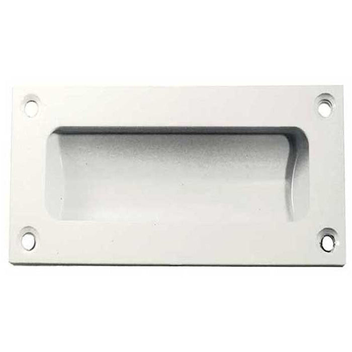 Stylish 102mm White Flush Pulls Sliding Doors Drawers Recessed Door Handle