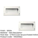 PACK Stylish 102mm White Flush Pulls Sliding Doors Drawers Recessed Door Handle (1)-1