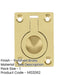 Premium 50x63mm Flush Rings Polished Brass Carpentry Projects Recessed Door Handle-1