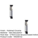 PACK Polished Chrome 120mm Foot Operated Door Holder Durable Convenient Solution-1