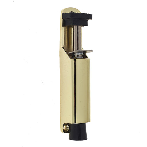 Polished Brass 180mm Foot Operated Door Holder Home Office