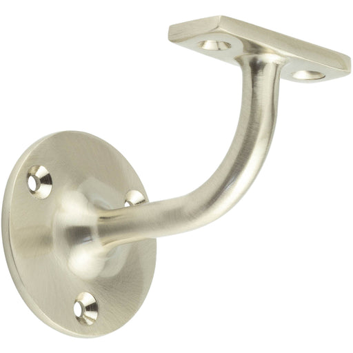 Satin Nickel Zinc Handrail Brackets 63mm Maximum Support Stair Bannister Holder