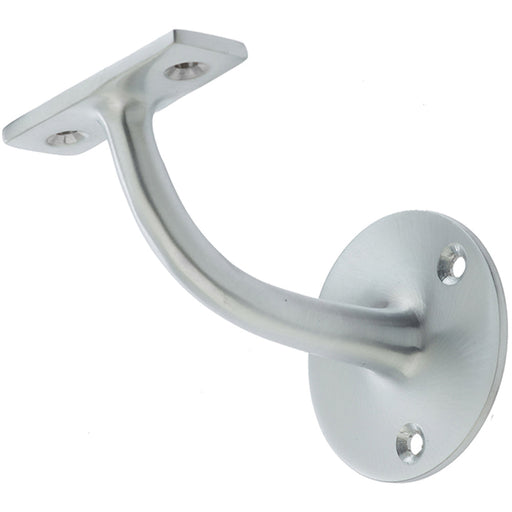 Durable Solid Brass Handrail Brackets Satin Chrome Finish 64mm Stair Bannister Holder