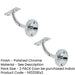 PACK Durable Solid Brass Handrail Brackets Polished Chrome Superior Support Stair Bannister Holder (1)-1