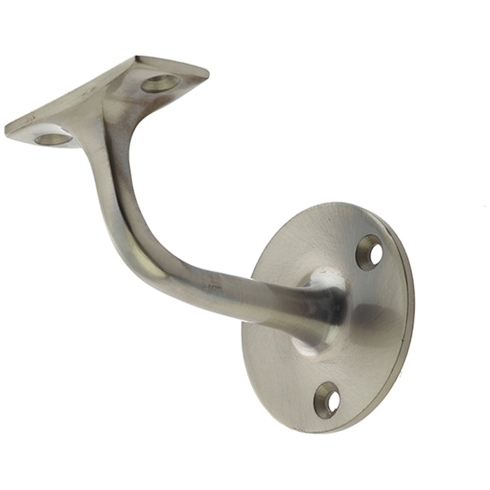 Durable 75mm Satin Nickel Zinc Handrail Brackets Safety Stair Bannister Holder