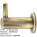 Antique Brass Cupboard Hook 37mm Elegant Organization Wall Mounted Clothing Hook-1