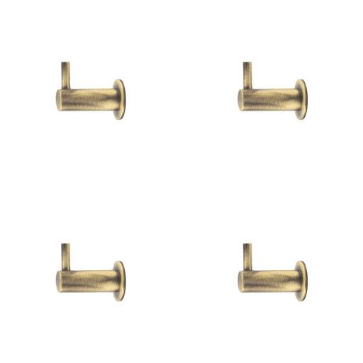 PACK Antique Brass Cupboard Hook 37mm Elegant Organization Wall Mounted Clothing Hook