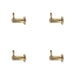 PACK Antique Brass Cupboard Hook 37mm Elegant Organization Wall Mounted Clothing Hook