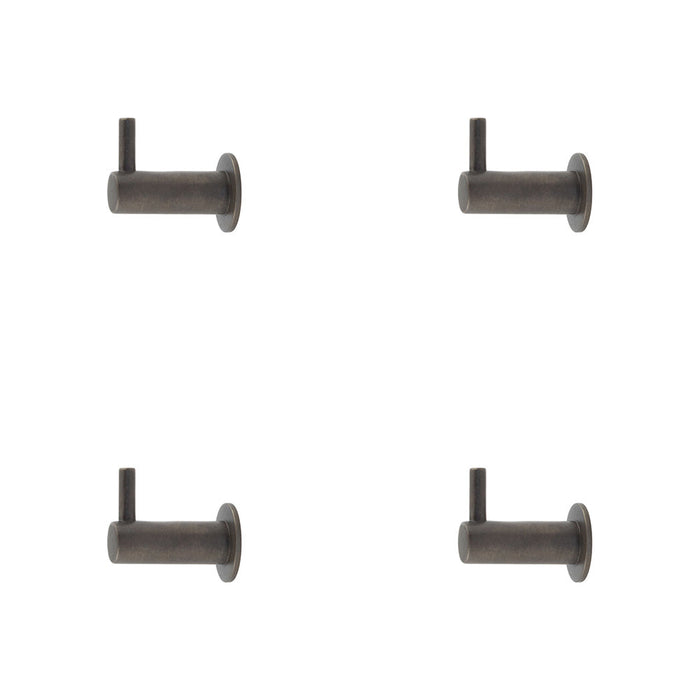 PACK Durable Dark Bronze Cupboard Hook Stylish Organization Wall Mounted Clothing Hook