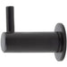 Durable Black Cupboard Hook 37mm Stylish Organization Wall Mounted Clothing Hook