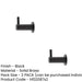 PACK Durable Black Cupboard Hook 37mm Stylish Organization Wall Mounted Clothing Hook (1)-1