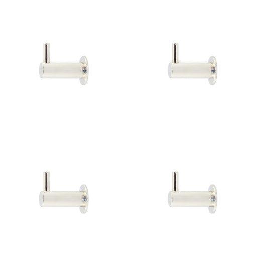 PACK Durable Polished Nickel Cupboard Hook Stylish Organization Wall Mounted Clothing Hook