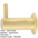 Durable 37mm Satin Brass Cupboard Hook Stylish Organization Wall Mounted Clothing Hook-1