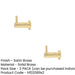 PACK Durable 37mm Satin Brass Cupboard Hook Stylish Organization Wall Mounted Clothing Hook (1)-1