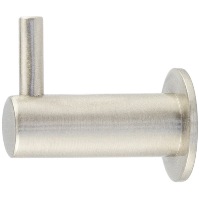 Durable Satin Nickel Cupboard Hook Stylish Organization Wall Mounted Clothing Hook
