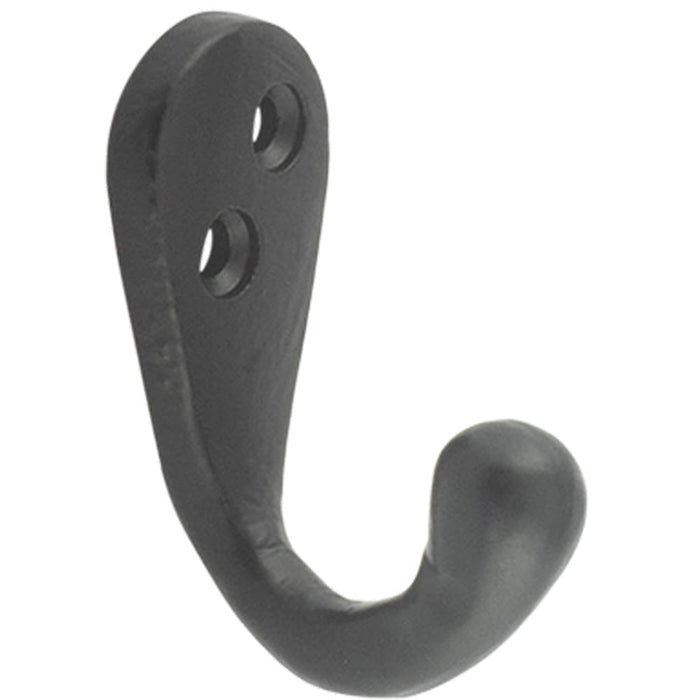 Elegant 55mm Black Robe Hook Home Decor Wall Mounted Clothing Hook