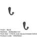 PACK Elegant 55mm Black Robe Hook Home Decor Wall Mounted Clothing Hook (1)-1