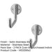 PACK Premium Satin Stainless Steel Single Robe Hook 55mm Bathroom Closet Wall Mounted Clothing Hook (1)-1