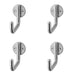 PACK Premium Satin Stainless Steel Single Robe Hook 55mm Bathroom Closet Wall Mounted Clothing Hook