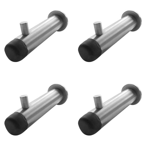 PACK Satin Stainless Steel Buffered Coat Hook 75mm Durable Design Wall Mounted Clothing Hook