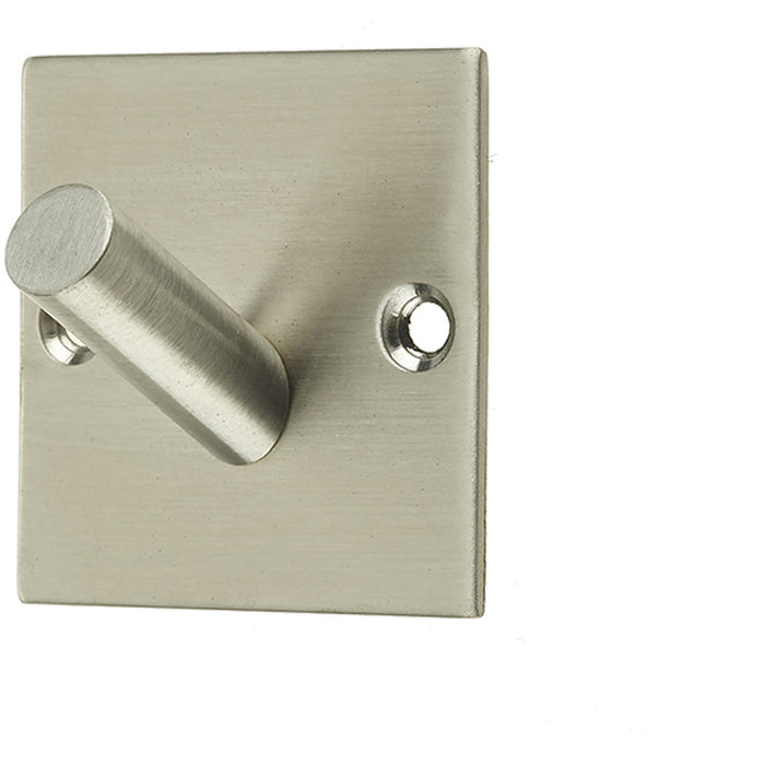 Premium Satin Stainless Steel Single Robe Hook 48mm Wall Mounted Clothing Hook