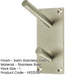 Premium Satin Stainless Steel Coat Hook 94x46mm Wall Mounted Clothing Hook-1
