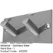 Stylish Double Robe Hook Satin Stainless Steel 94x46mm Wall Mounted Clothing Hook-1