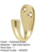 Elegant Polished Brass Single Robe Hook Home Wall Mounted Clothing Hook-1